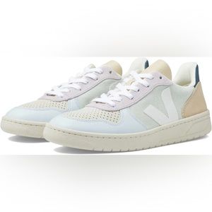 Veja Women's V-10 Suede Sneakers Size 9 Jade White Multicolor NWOT Brand New!